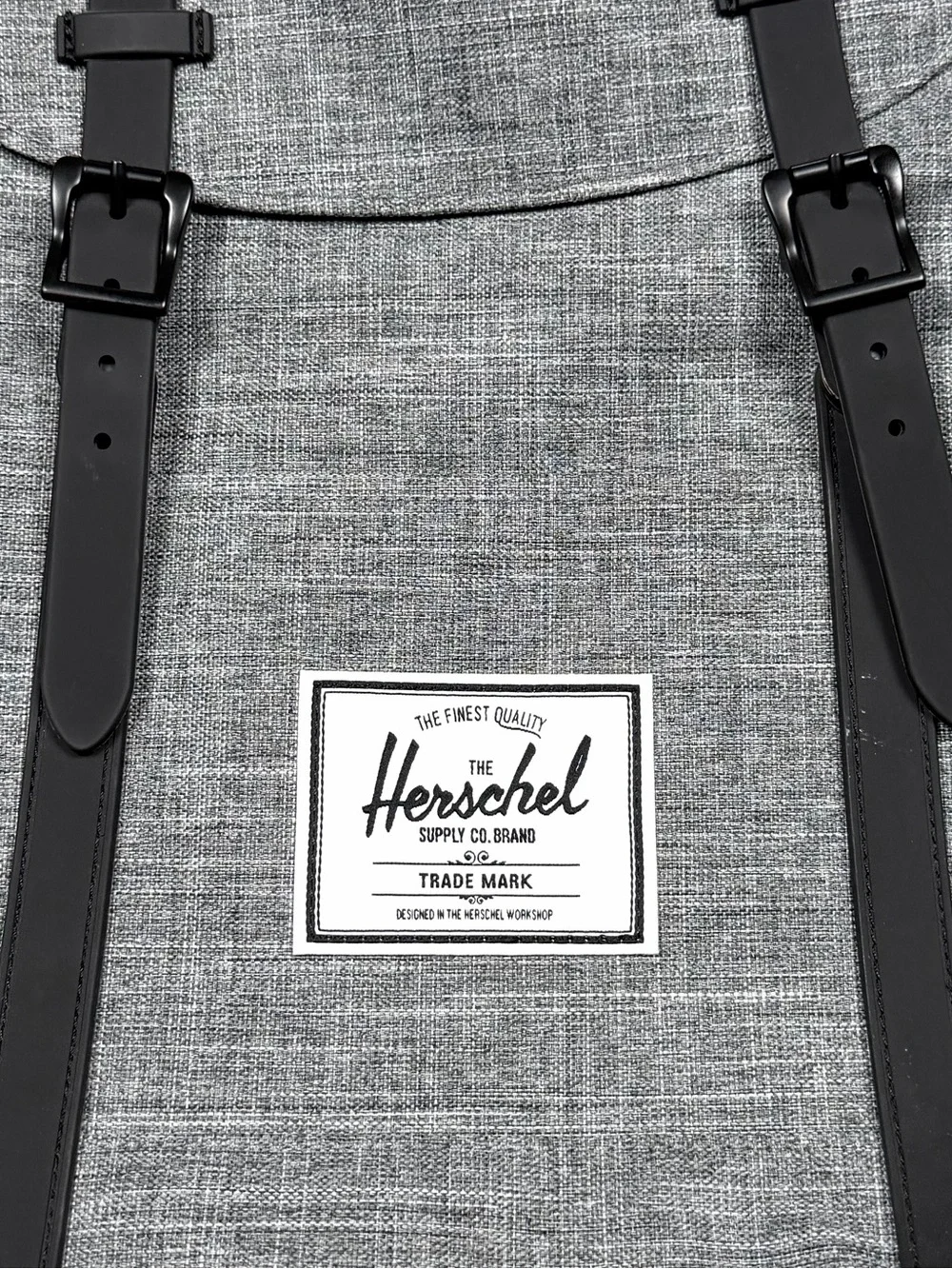 Herschel Little America Backpack Gray Crosshatch Black Laptop Bag